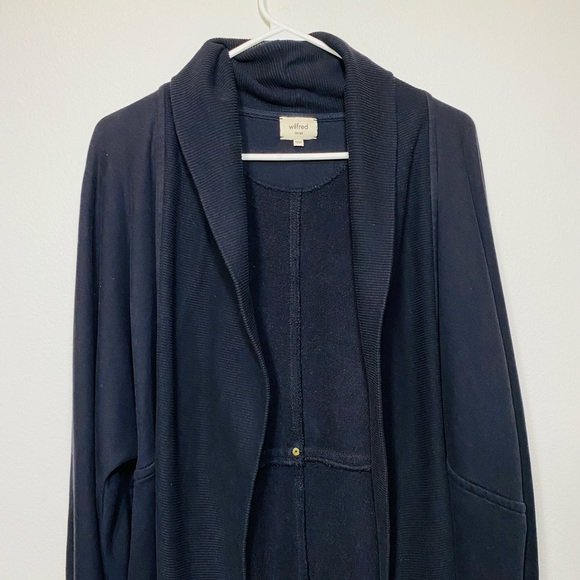 Aritzia Wilfred Women’s Black Cardigan Sweater Size L - Picture 3 of 9